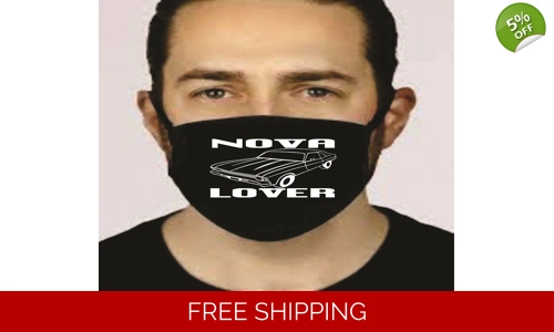 Chevy Nova Lover Face Mask Washable Reusable Social Distancing